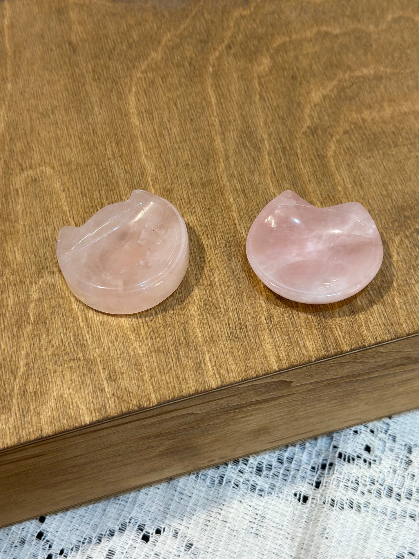 Rose Quartz Cat Bowls